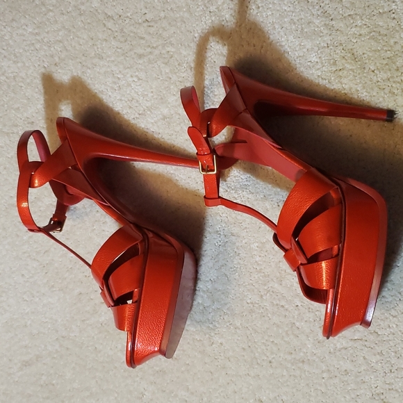 YSL SIZE 41 color orange 100% AUTHENTIC - Picture 5 of 11